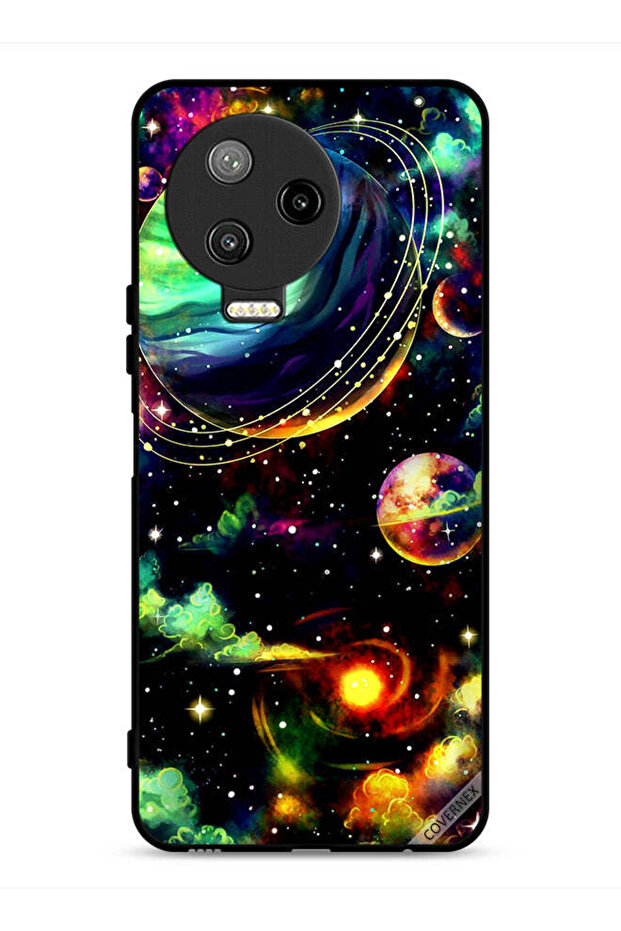 غطاء حماية لجهاز Infinix Note 12 Pro 4G بنقشة نباتات زحل
