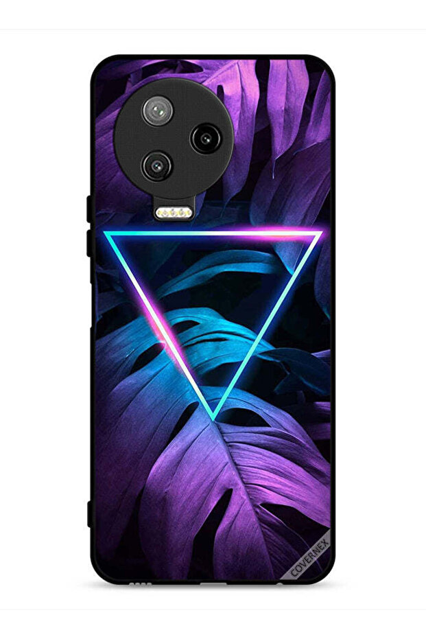 غطاء حماية لهاتف Infinix Note 12 Pro 4G بتصميم مثلث الإضاءة