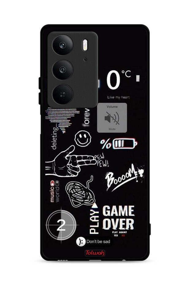 غطاء حماية Realme C75 4G Game Over Pew Pew