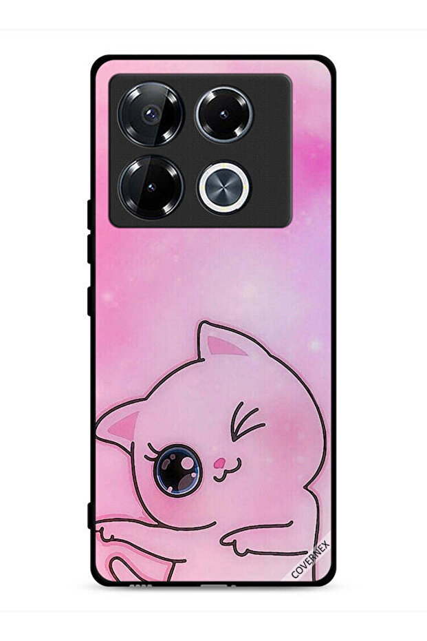 غطاء حماية لهاتف Infinix Note 40 Pro Plus 5G بتصميم Go This Way Kitten