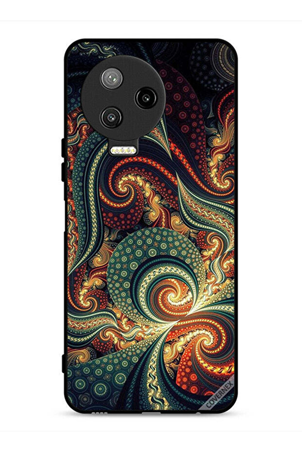 غطاء حماية لجهاز Infinix Note 12 Pro 4G بنقشة ماندالا عتيقة