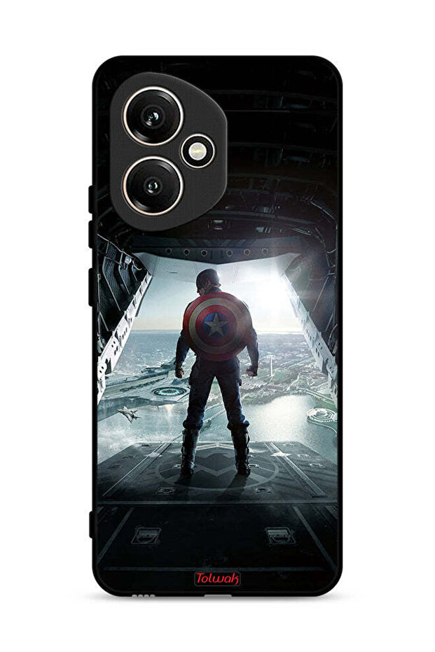 غطاء حماية لهاتف Honor 400 بتصميم صورة كابتن أمريكا