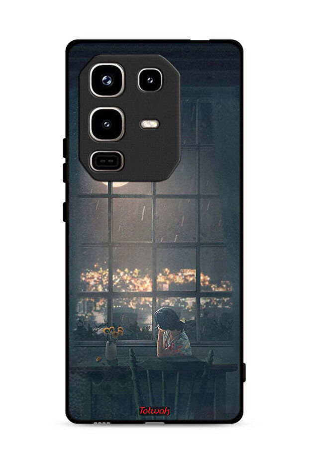 غطاء حماية لهاتف Infinix Note 50 Pro 4G برسم القمر