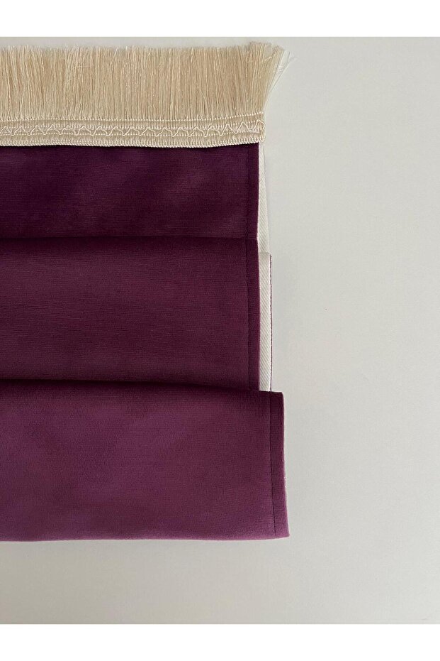 İsimli Seccade Mor Kadife - 5