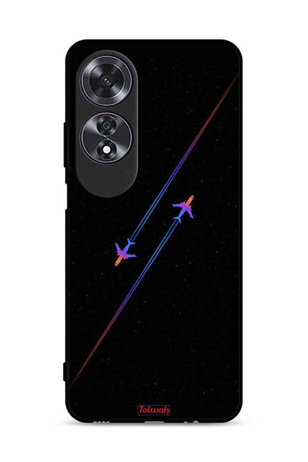 غطاء حماية لهاتف Oppo A60 برسومات طائرات