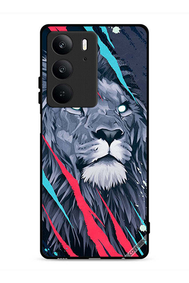 غطاء حماية Realme C75 4G برسومات الأسد الملك