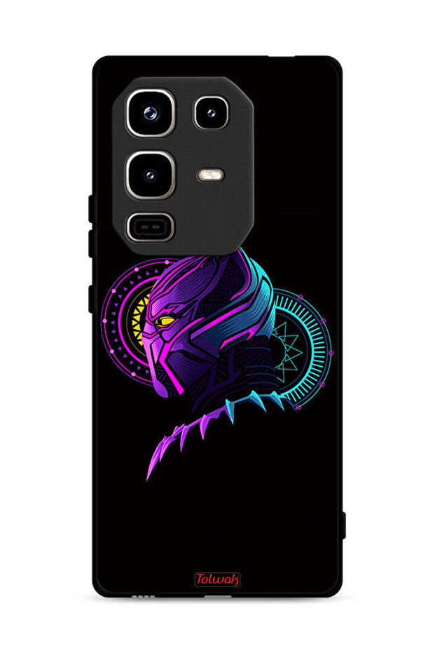 غطاء حماية لهاتف Infinix Note 50 Pro 4G، رسم فني رقمي بسيط عالي الدقة