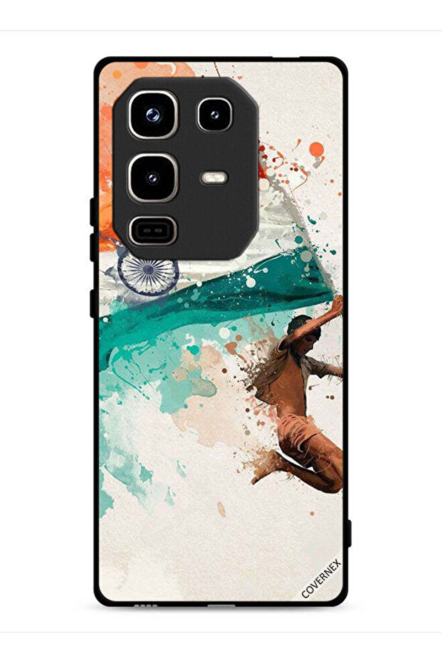 غطاء حماية لهاتف Infinix Note 50 Pro 4G يحمل علم الهند أثناء الطيران