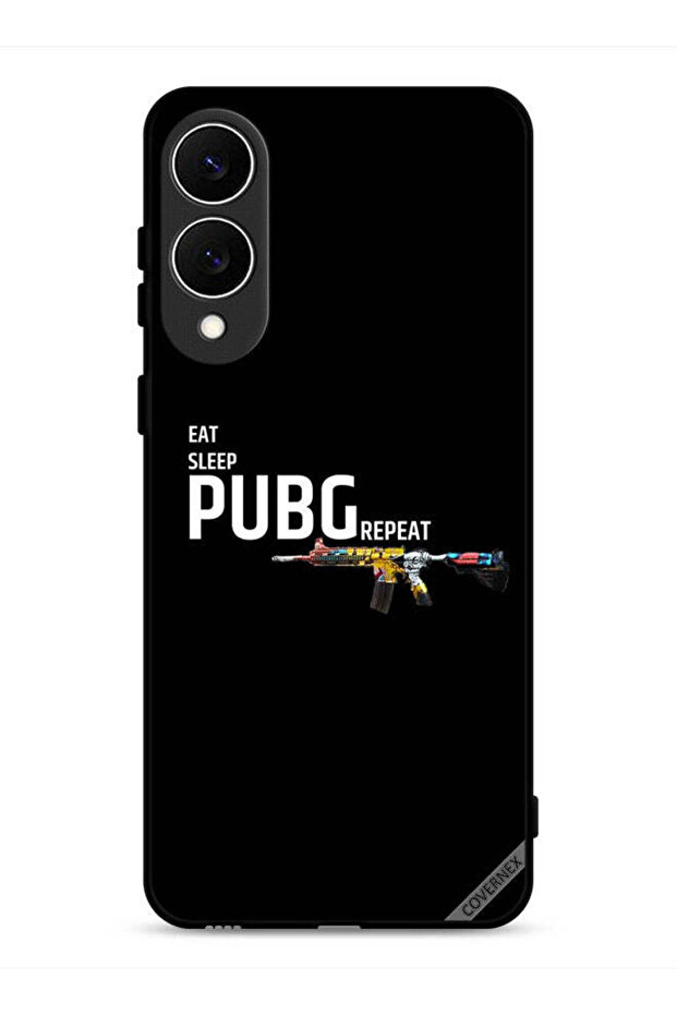 غطاء حماية لهاتف Samsung Galaxy S25 Edge، تناول الطعام، النوم، تكرار لعبة Pubg