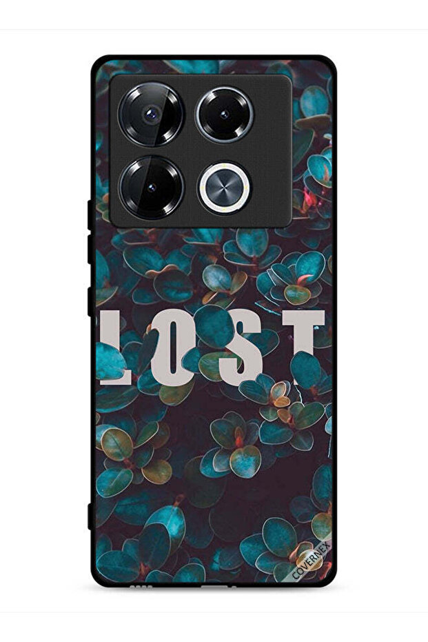غطاء حماية لهاتف Infinix Note 40 Pro Plus 5G بطبعة Lost In Leaves