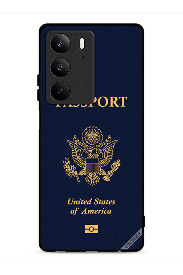 Realme C75 4G Protective Case Cover Usa Passport Pattern