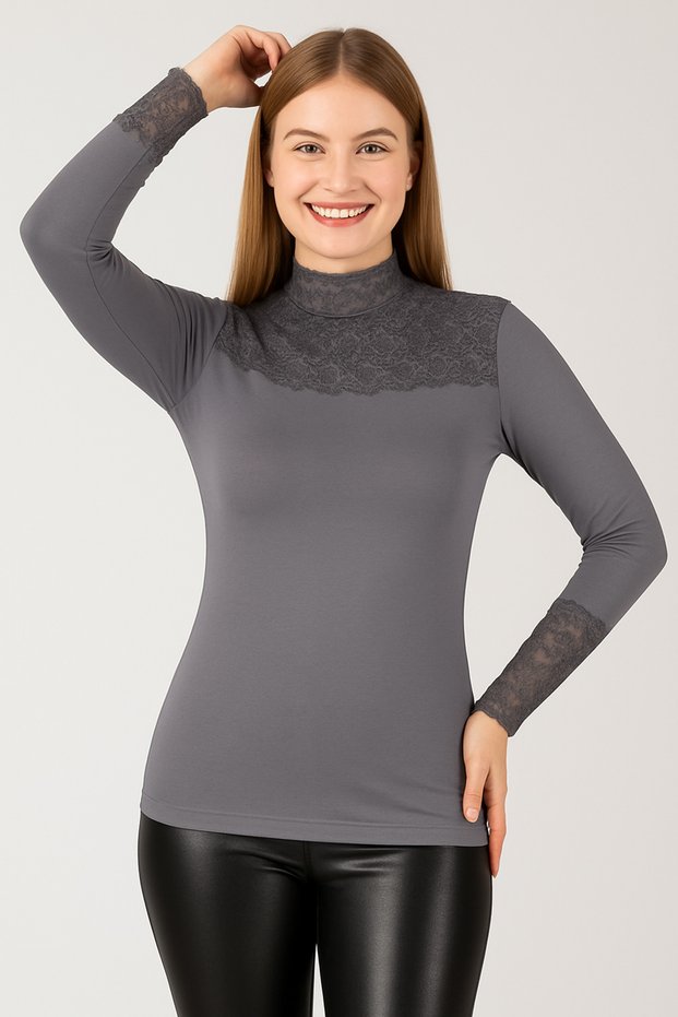 Women's Lace Long Sleeve Body Sleeve Lace Detail