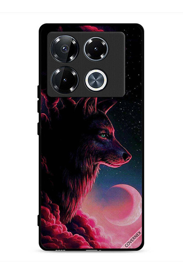 غطاء حماية لهاتف Infinix Note 40 Pro Plus 5G برسومات الذئب