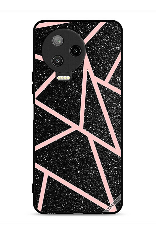 غطاء حماية لهاتف Infinix Note 12 Pro 4G بنقشة لامعة ومسارات