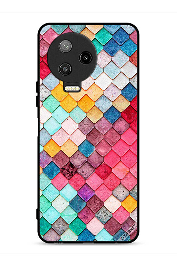 غطاء حماية لهاتف Infinix Note 12 Pro 4G بنمط مربع ماسي