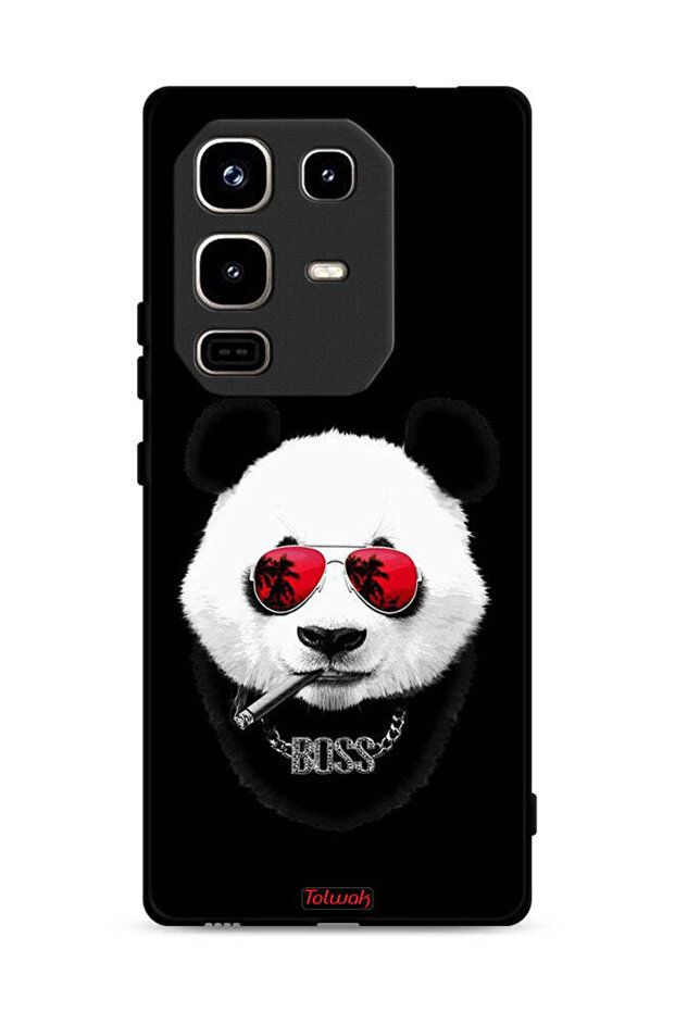 غطاء حماية لهاتف Infinix Note 50 Pro 4G بتصميم Boss Panda