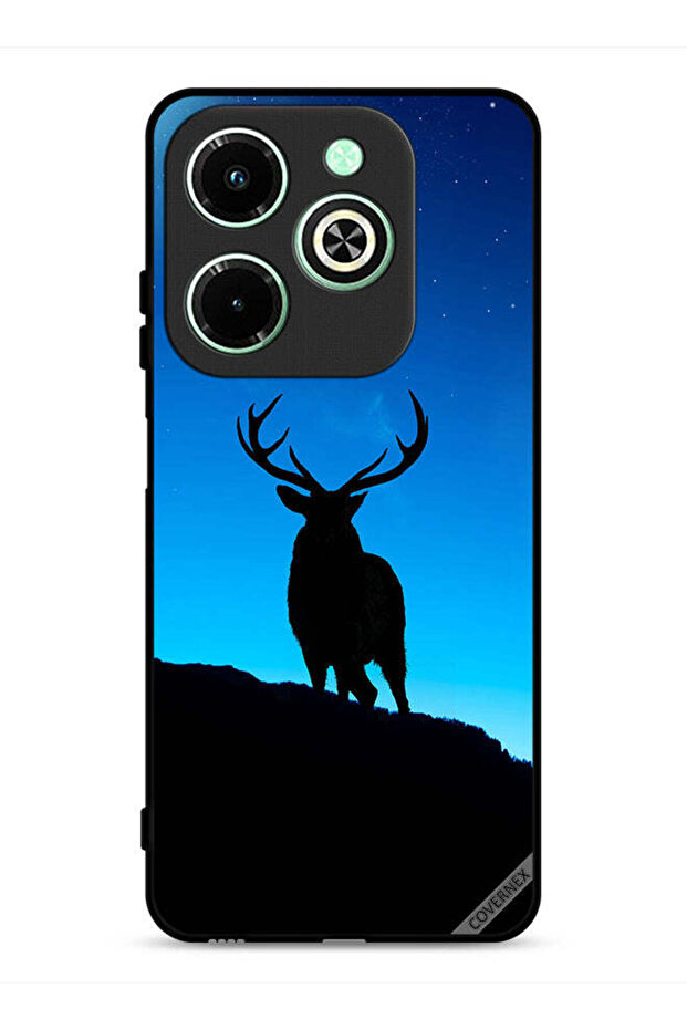 غطاء حماية لهاتف Infinix Hot 40i 4G بتصميم غزال