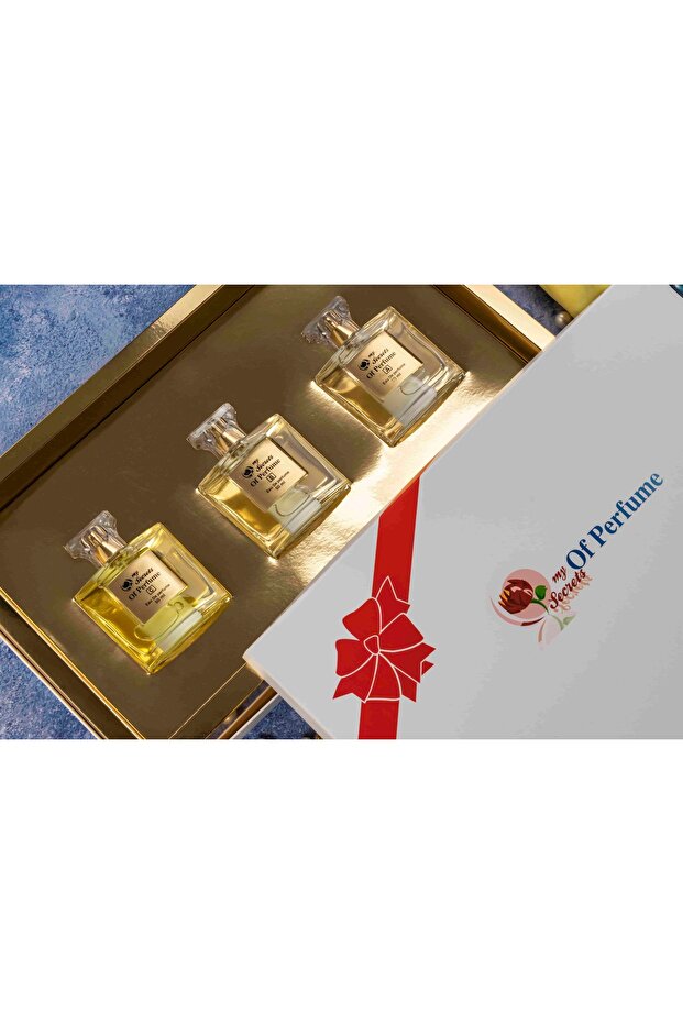 طقم ثلاث عطور مختلفة للجنسين