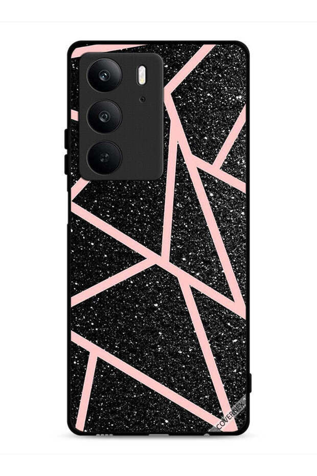 غطاء حماية لهاتف Realme C75 4G بنقشة لامعة ومسارات