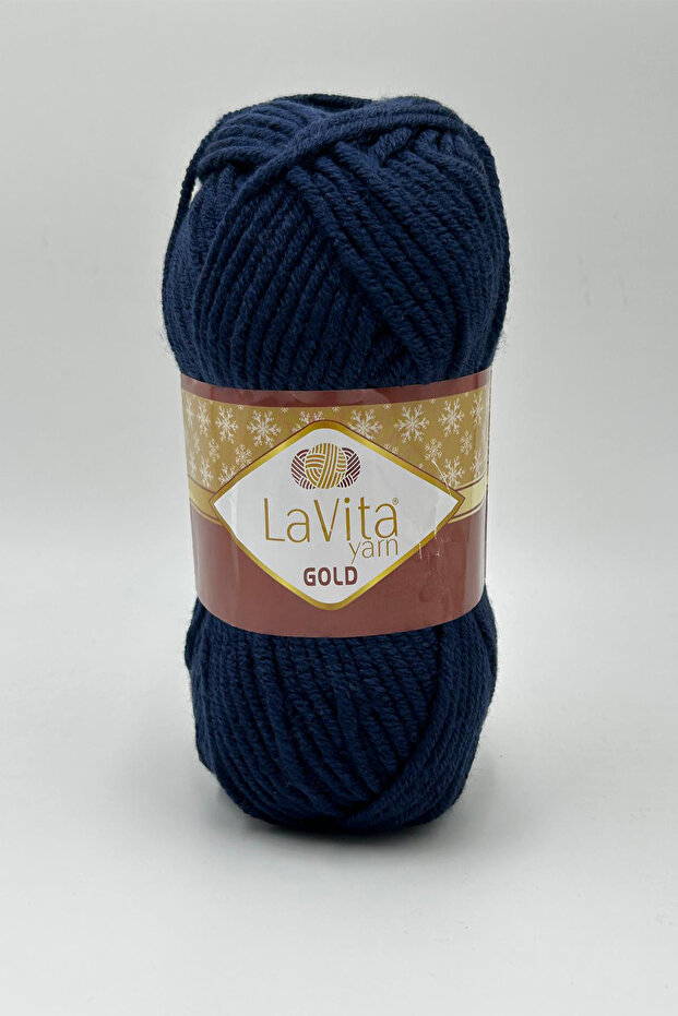 Gold Hand Knitting Yarn 100% Acrylic 100Gr (9818 Dark Blue)