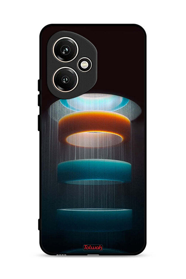 غطاء حماية لهاتف Honor 400 بنمط حلقات فنية