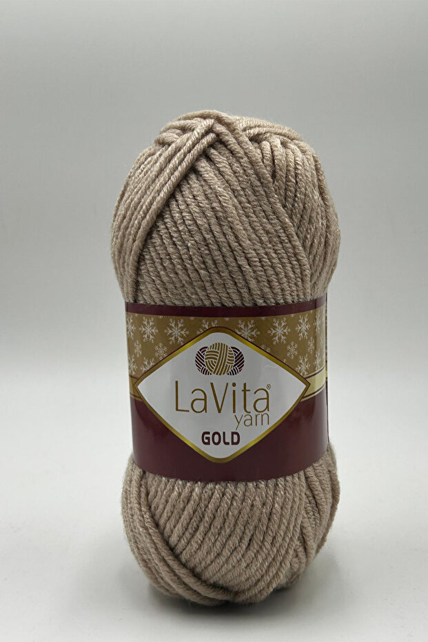 Gold Hand Knitting Yarn 100% Acrylic 100Gr (9677 Beige)