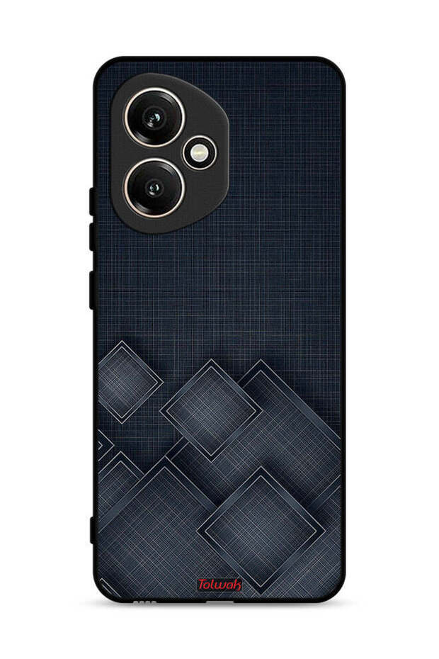 غطاء حماية لهاتف Honor 400 بنقشة مربعات على القماش
