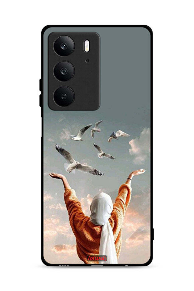 غطاء حماية لهاتف Realme C75 4G بطبعة طيور تحلق