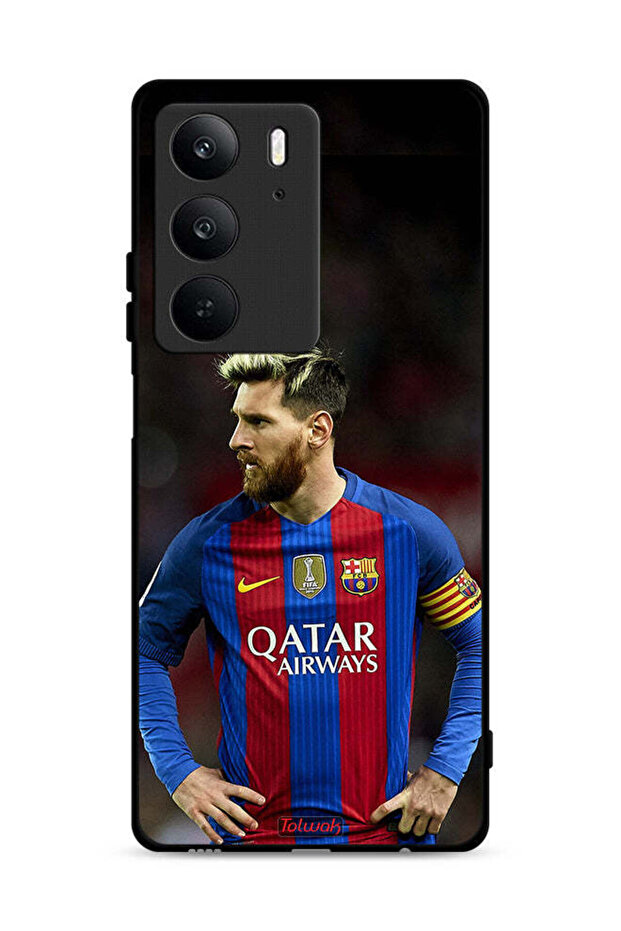 غطاء حماية لهاتف Realme C75 4G ميسي برشلونة