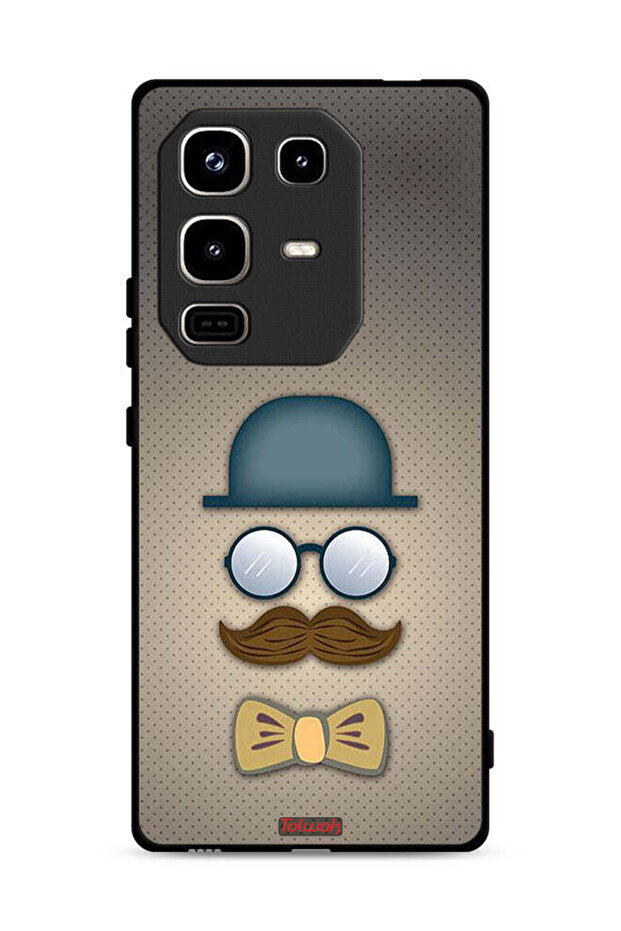 غطاء حماية لهاتف Infinix Note 50 Pro 4G برسومات رأس الرجل