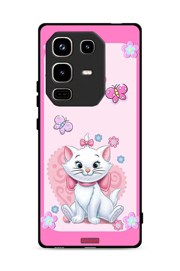 غطاء حماية لهاتف Infinix Note 50 Pro 4G بتصميم قطة لطيفة
