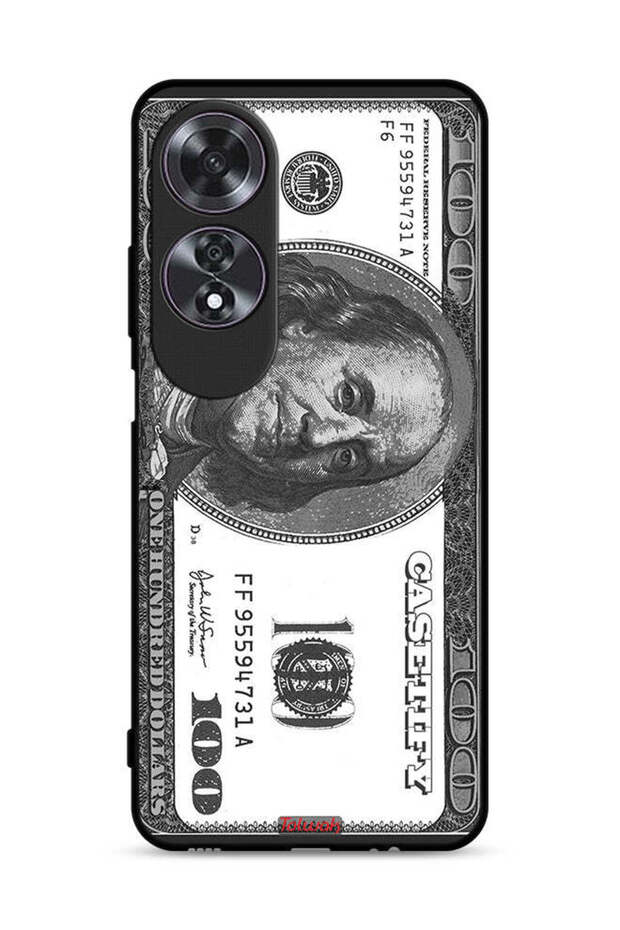 غطاء حماية لهاتف Oppo A60 بنمط الدولار - 1