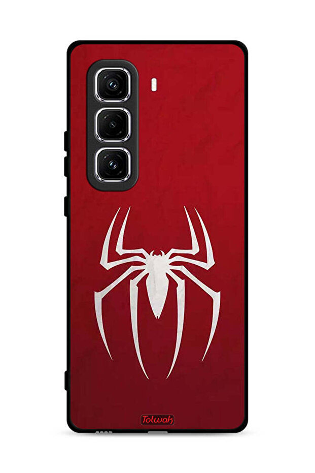 غطاء حماية لجهاز Infinix Hot 50 Pro 4G بتصميم Spider Icon