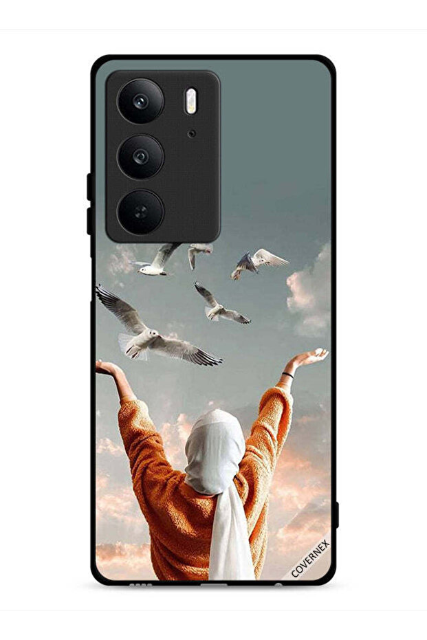 غطاء حماية لهاتف Realme C75 4G بطبعة طيور طائرة