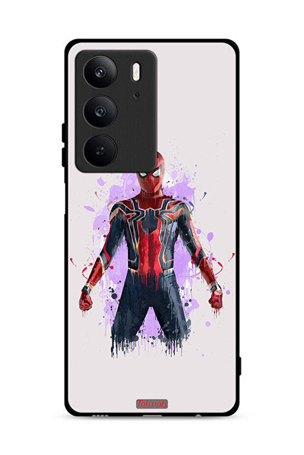 غطاء حماية لهاتف Realme C75 4G برسومات العنكبوت الحديدي