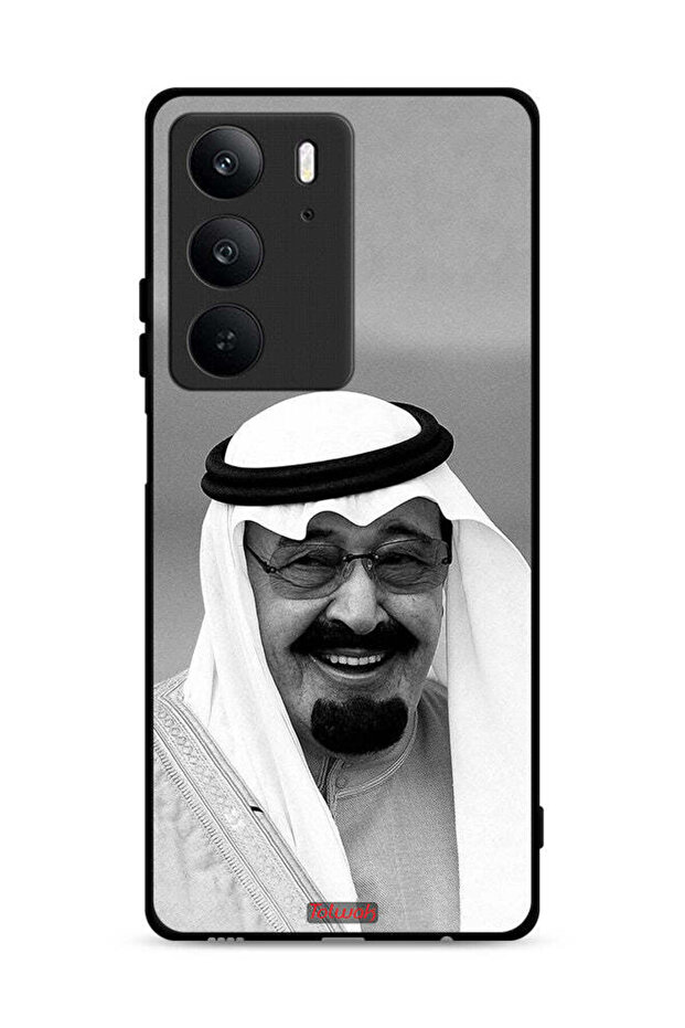 غطاء حماية لهاتف Realme C75 4G صورة الملك عبد الله مبتسمًا