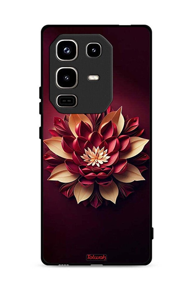 غطاء حماية لهاتف Infinix Note 50 Pro 4G بتصميم زهور تجريدية