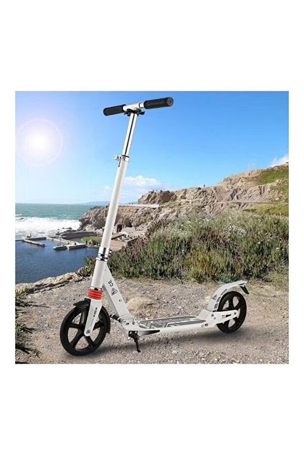 سكوتر ركل ثنائي العجلات قابل للتعديل - أبيض - 3