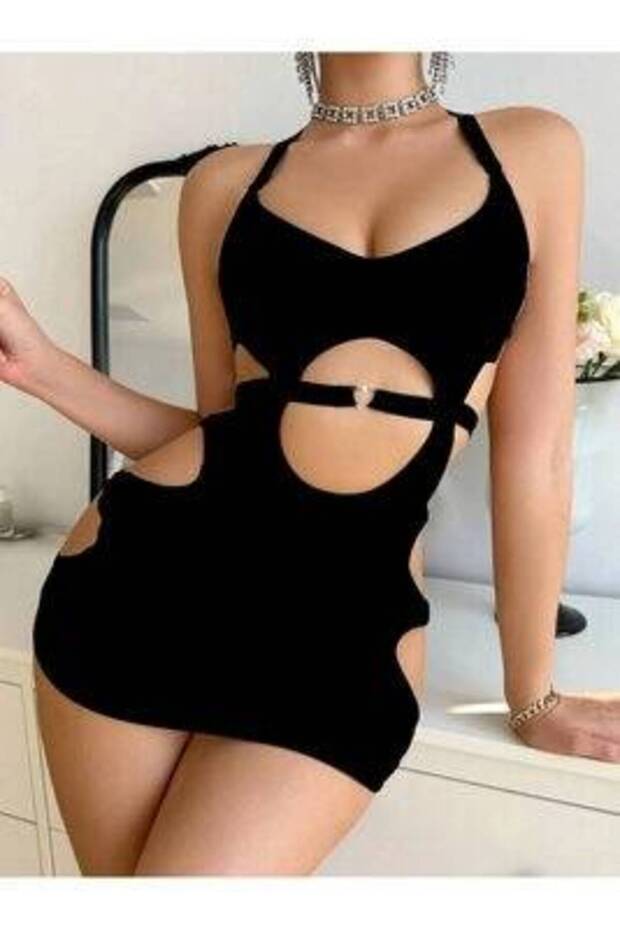 Mini rochie transparentă cu model Venlisa |   V9200 - 1