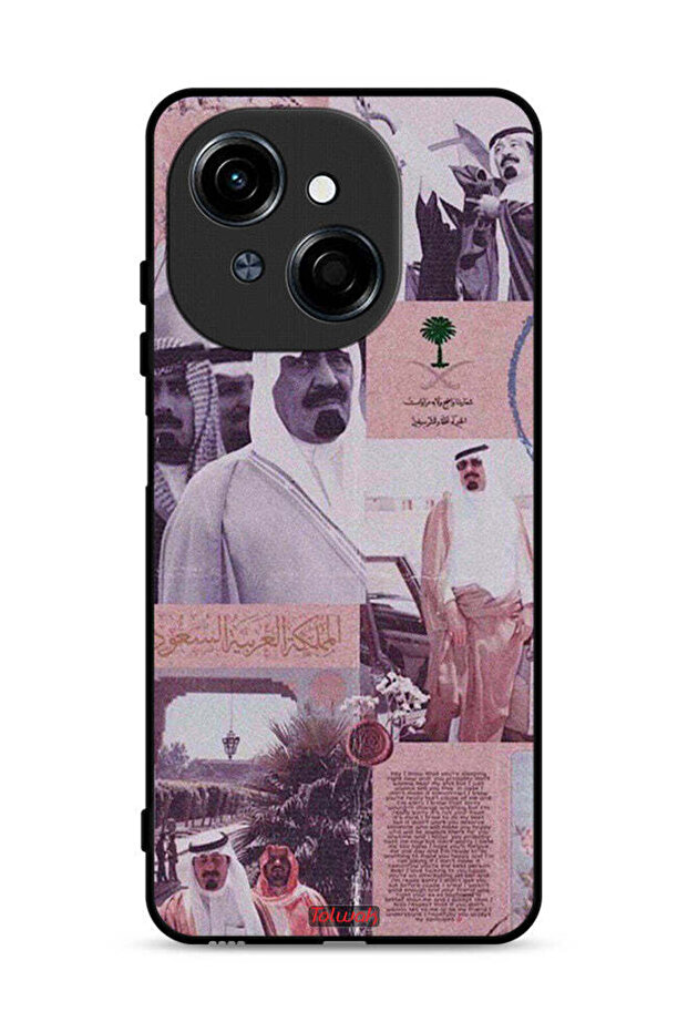 غطاء حماية لهاتف تكنو سبارك جو 1 إس 4G، ملصق الملك عبد الله العتيق