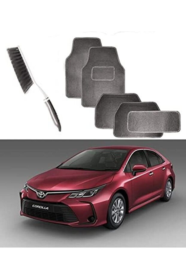 California Car Floor Mats Set of 5 Mats With Mat Cleaning Brush