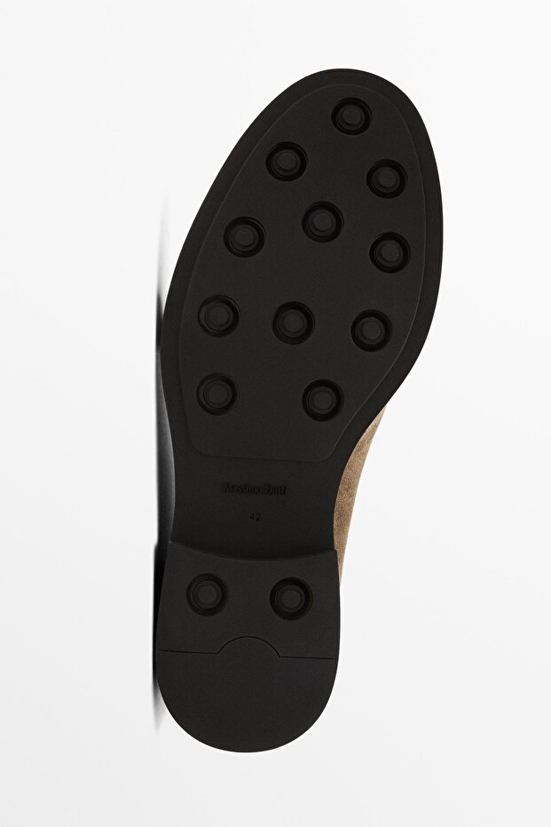 Yırtmaçlı deri kalın süet bot - 6