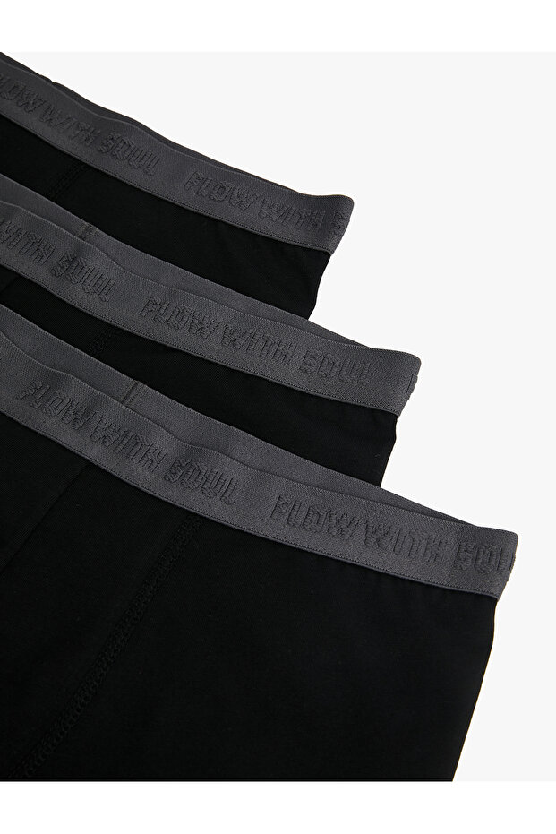 Regular Fit Basic Pamuklu 3'lü Boxer Seti - 4