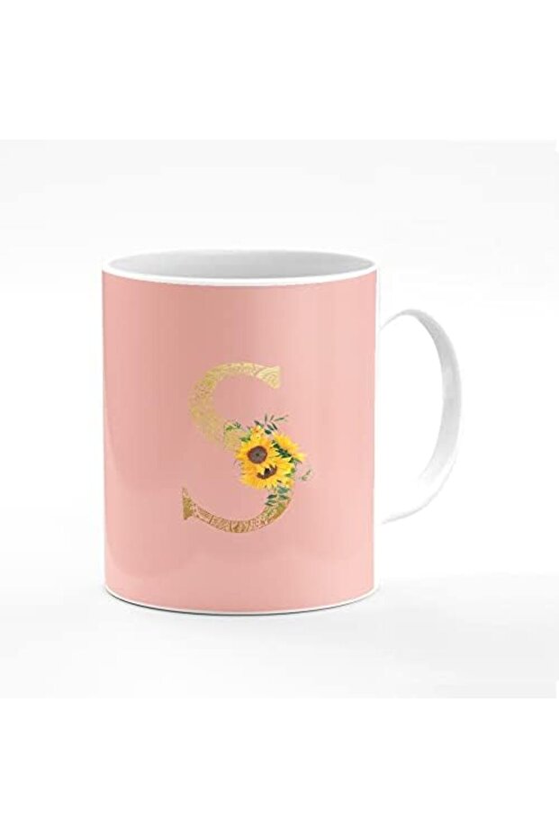 Designer Printed Coffee Mug 11oz Ceramic Personalised Gift Mugs Cup - Custom Monogram Init