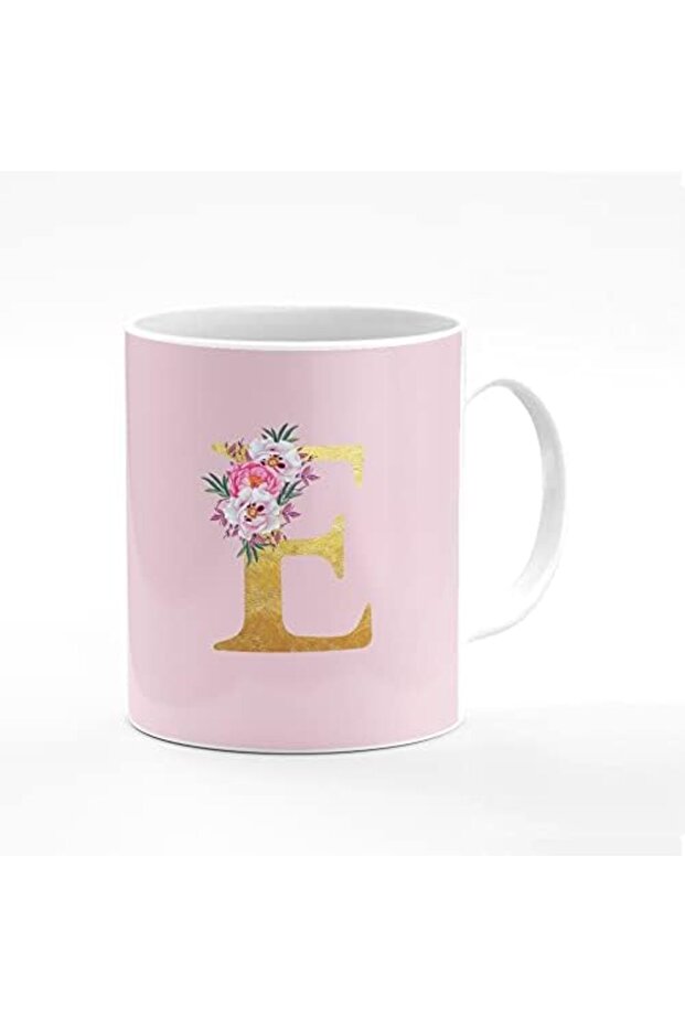 Designer Printed Coffee Mug 11oz Ceramic Personalised Gift Mugs Cup - Custom Monogram Init