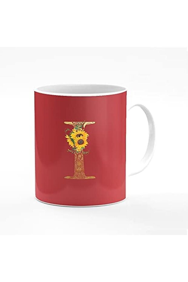 Designer Printed Coffee Mug 11oz Ceramic Personalised Gift Mugs Cup - Custom Monogram Init