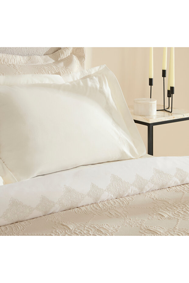 Clare Çift Kişilik 7 Parça Düet Set Ekru - 4