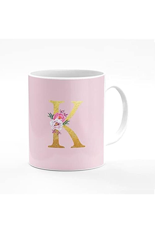 Designer Printed Coffee Mug 11oz Ceramic Personalised Gift Mugs Cup -Custom Monogram Initi