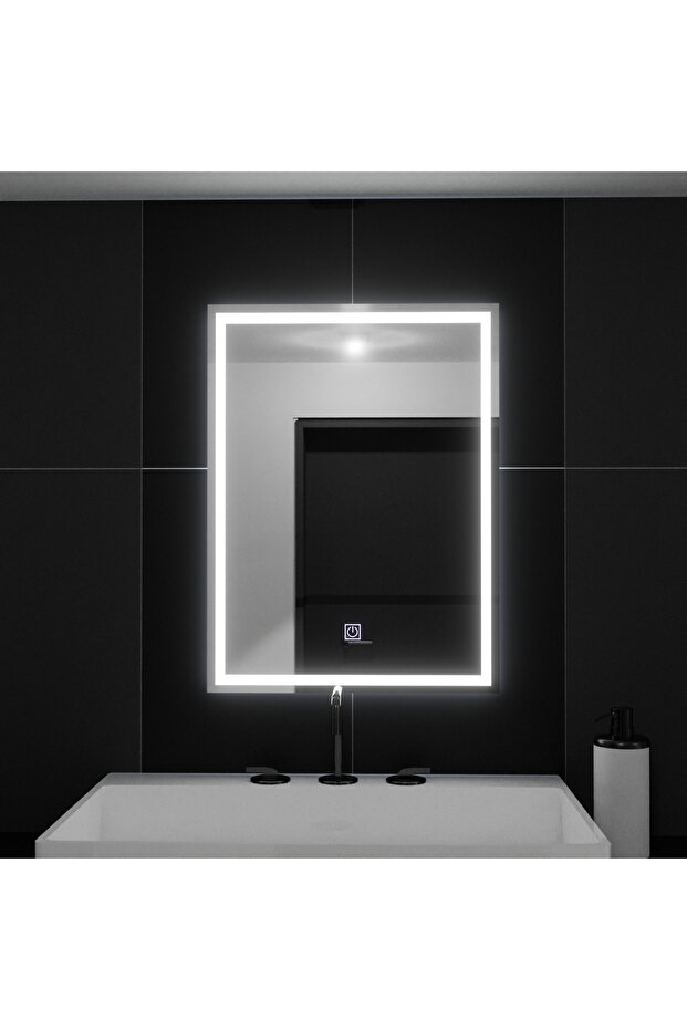LED Rectangular Mirror, 50 x 70 cm, FRAME Basic Touch - 3
