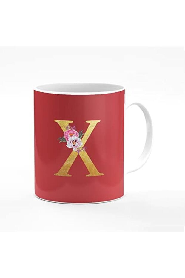 Designer Printed Coffee Mug 11oz Ceramic Personalised Gift Mugs Cup - Custom Monogram Init